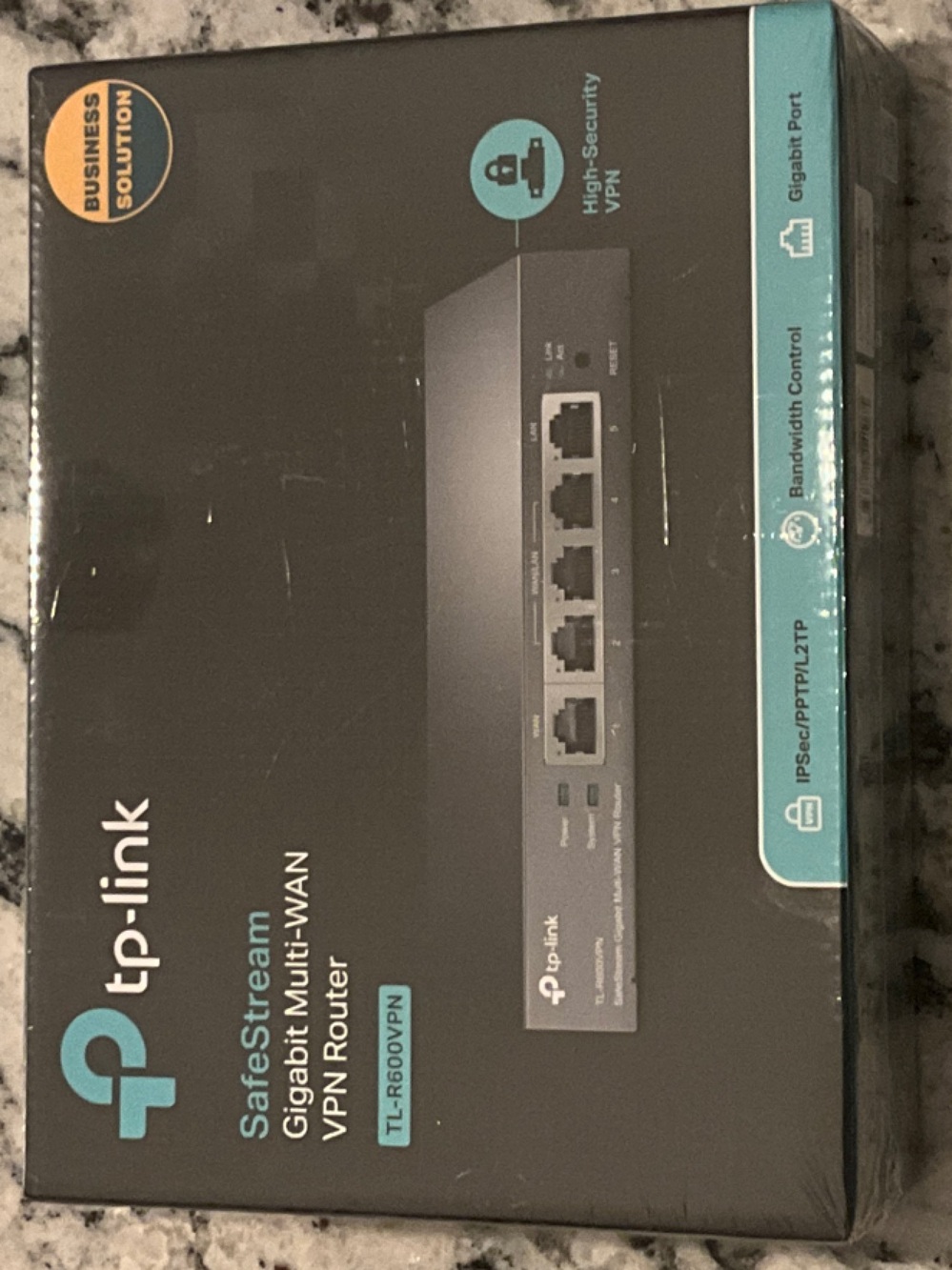 TP-Link Black and Teal SafeStream Gigabit Multi-WAN VPN Router